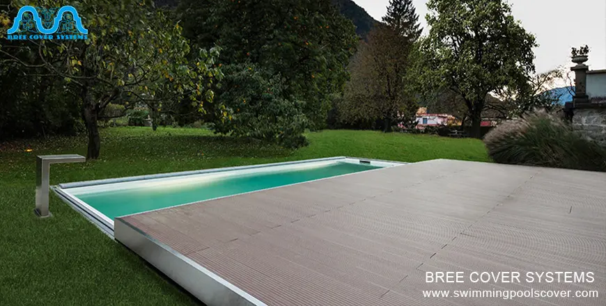 retractable load bearing pool cover