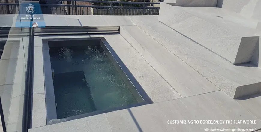 glass pool cover